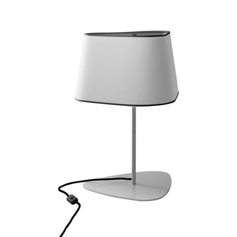 Designheure - Tischlampen-Designheure-PETIT NUAGE - Lampe à poser Blanc/Noir H35cm | Lam